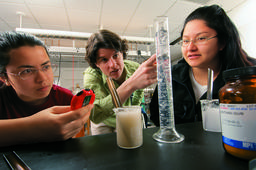 Melissa Eblen-Zayas and students