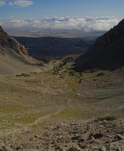 Debris Flows and Talus, Sacagawea Peak, Northern Bridger Range
