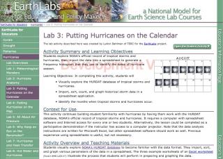 EarthLabs for Educators Example 