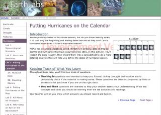EarthLabs for Students Example 