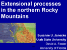 thumbnail image of a slide in the presentation titled Opportunities for understanding extensional processes in the Northern Rocky Mountains