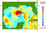 Sea Height Anomaly, Gulf of Mexico, 26 August, 2005