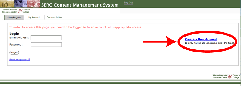 Create Account 1