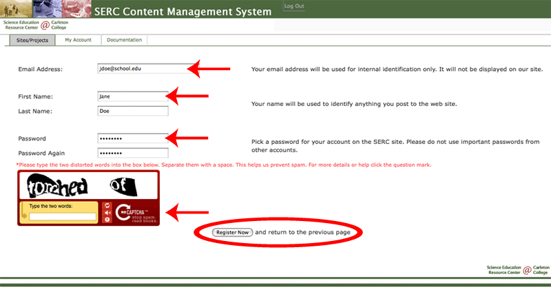 Create Account 2