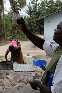 Testing water from a well