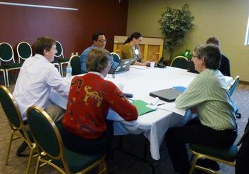 Small group discussion InTeGrate Engineering and the Geosciences workshop
