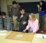 Picture of students demonstrating Reidel shear