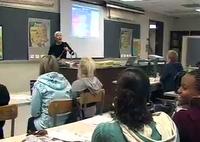 Karen Grove in the classroom