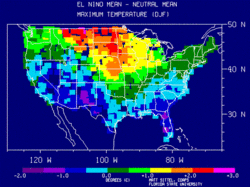US DJF Temperature Anamolies