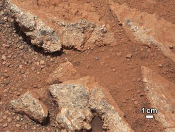 MSL Curiosity "river rock"