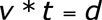 an equation for distance rearranged from the velocity equation