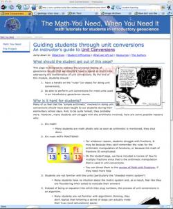 screen shot of instructor page 2