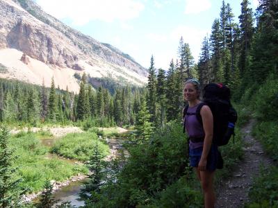 Heather in Glacier National Park