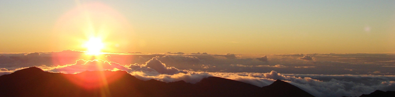 Sunrise from summit of Haleakalaa