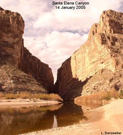 Picture of St. Elena Canyon taken during UWSP Field Trip
