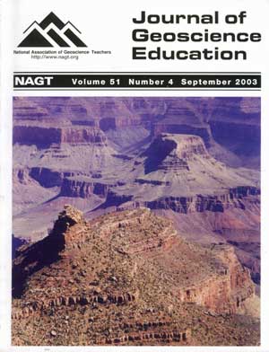 Cover of Sept 03 JGE