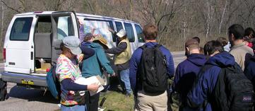 Students in the field