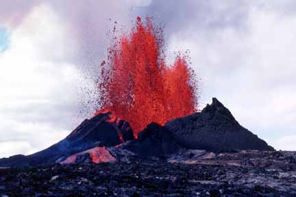Pu`u `O`o in eruption