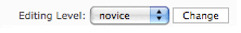 Editing Level Picker