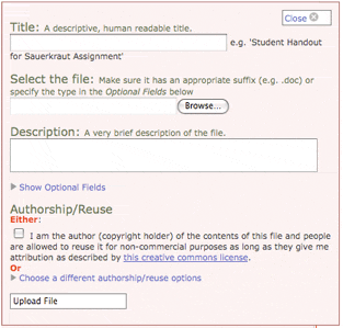 File Upload Dialog