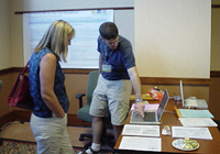 Photo of J McDaris at 2004 DLESE Annual Meeting