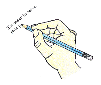 hand with pencil