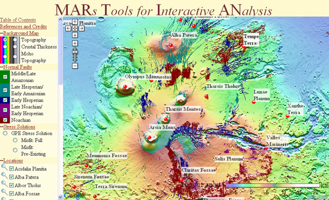 Google Maps - Mars Tools for Interactive Analysis