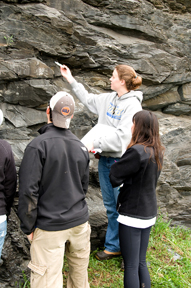 photo of students in the field