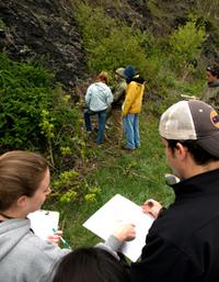 photo of students in the field
