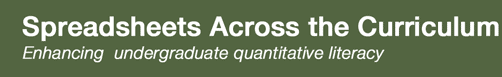 Spreadsheets Across the Curriculum