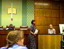 Direct testimony of a student witness by a law student