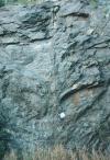 Fracture in bedrock