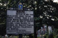 Cast iron historical plaque