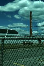 View to northeast from the corner of Salem Street and Wildwood Avenue of the tannery buildings