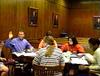 Court recorder off to left