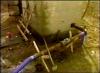 Discharge line and flowmeter installed at Well H